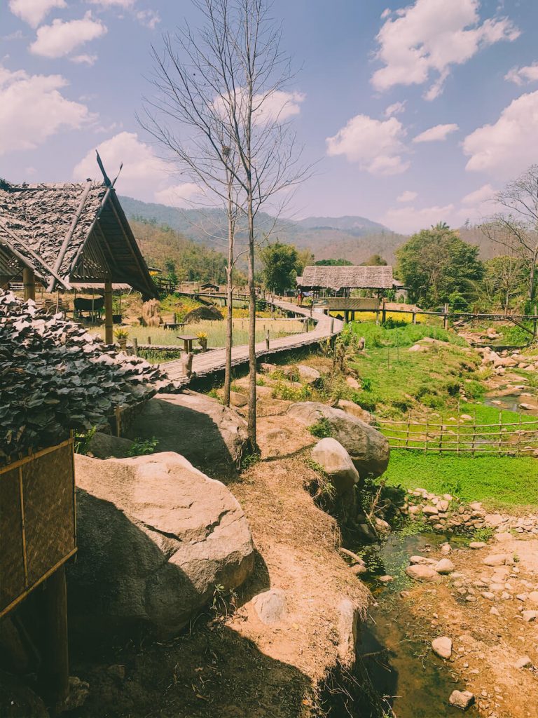 noord thailand pai bamboe bridge