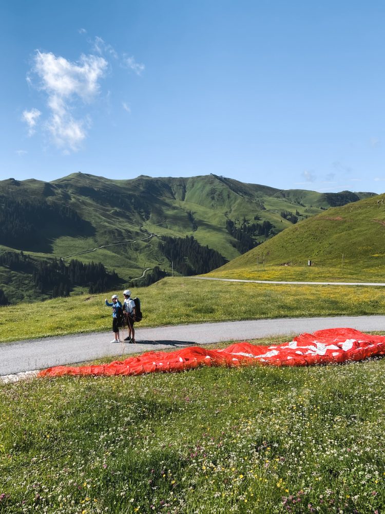 paragliden in oostenrijk in kitzbuhel