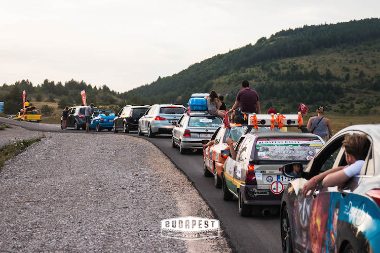 roadtrip route van de The Budapest Rally