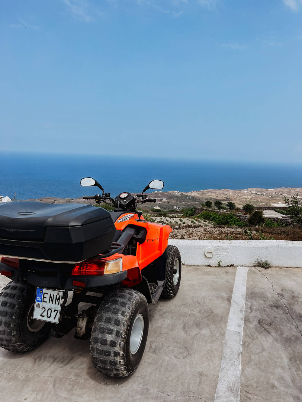 santorini kamari quad rijden