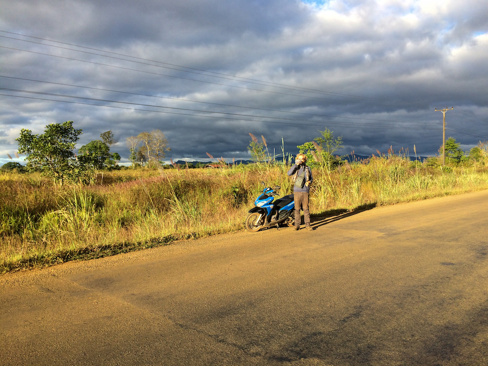 scooter bolaven plateau zuid laos