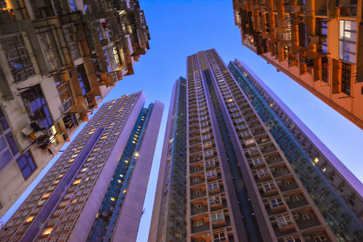 skyscrapers in hong quarry bay