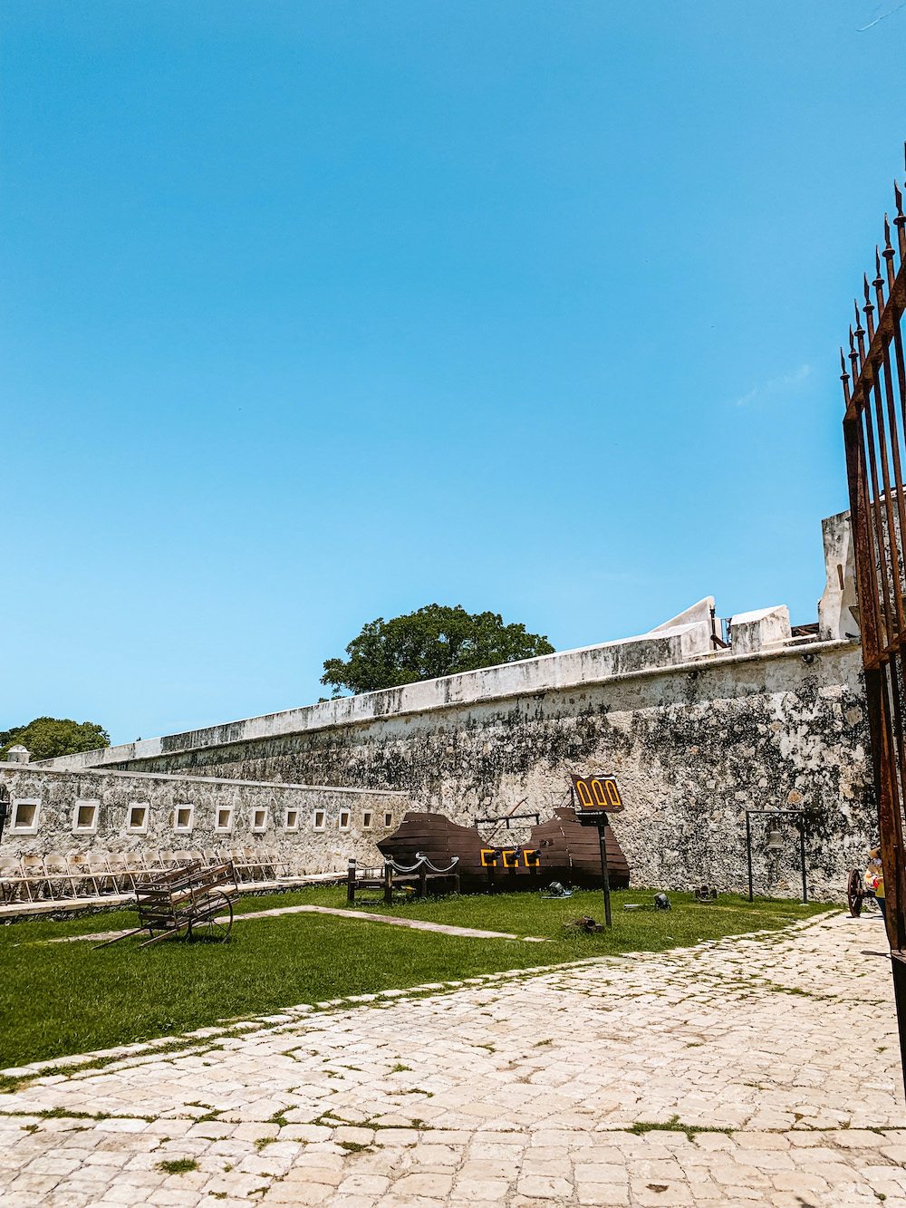 Campeche yucatan mexico muur