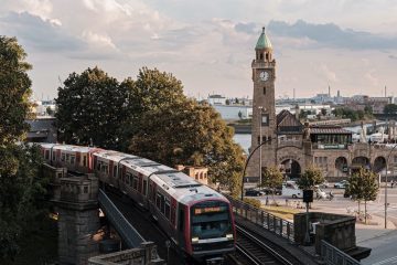 stedentrip met de trein, naar Hamburg