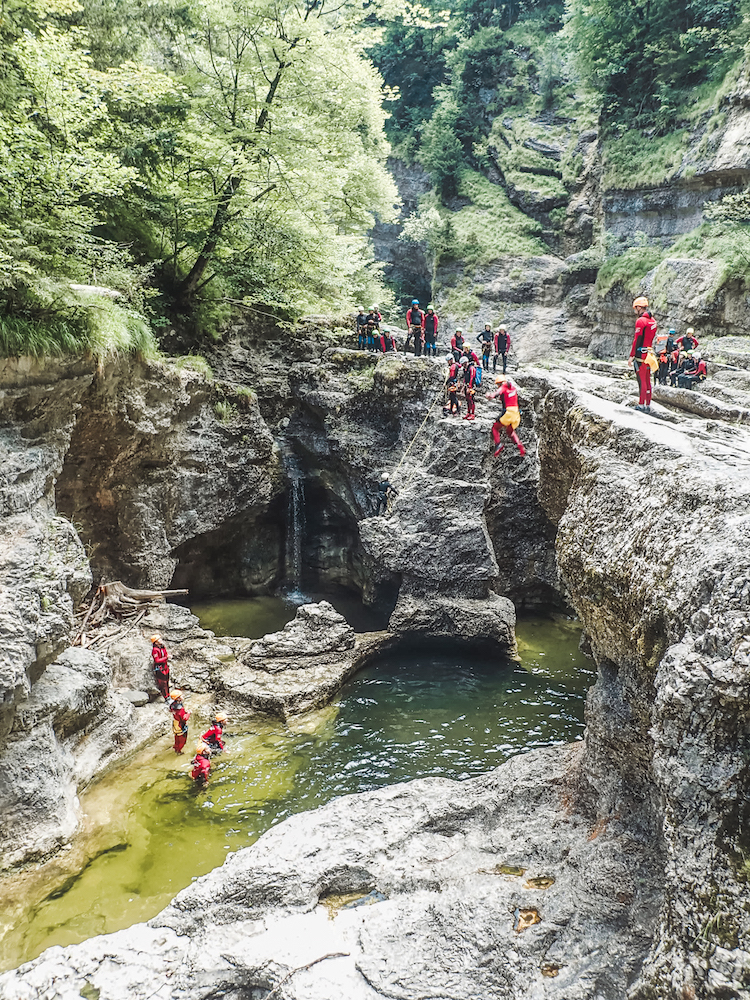 stedentrip salzburg canyoning