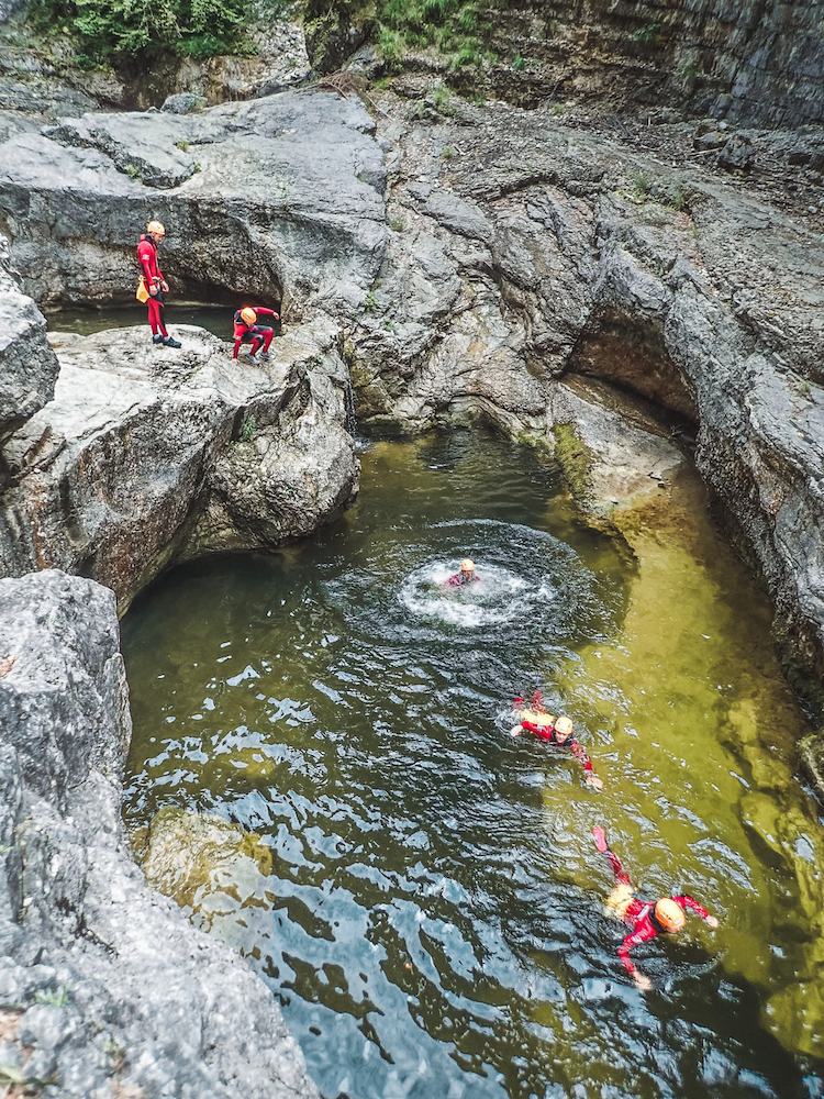 stedentrip salzburg canyoning