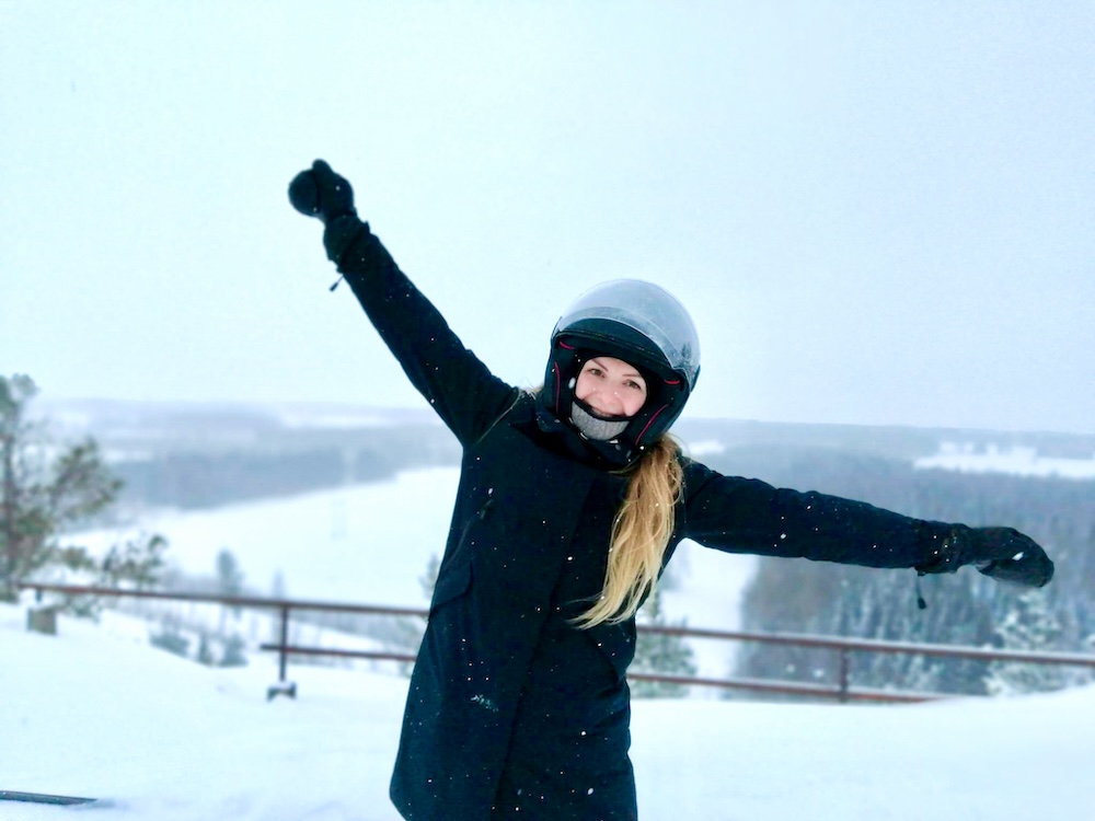 stephanie in de sneeuw