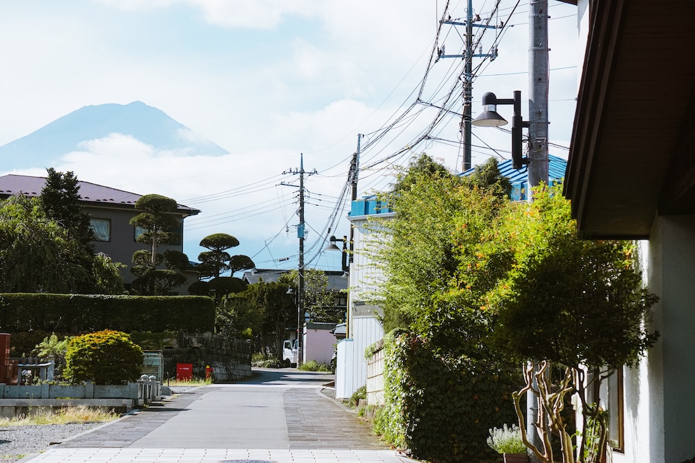 straat in Kawaguchiko