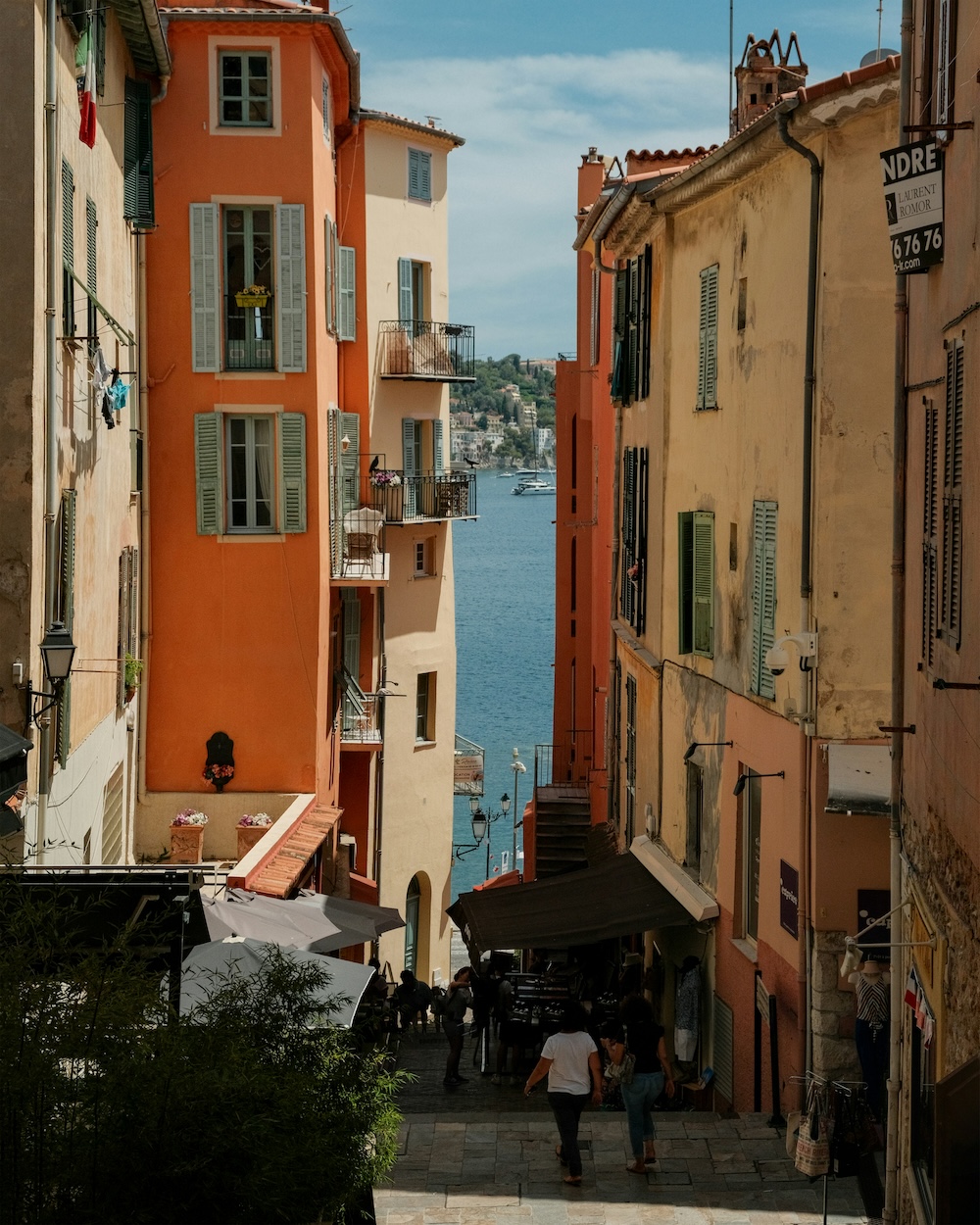 straatbeeld Villefranche-sur-Mer