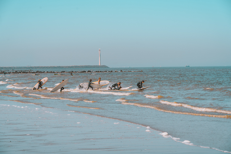 surfen mooiste strand belgie bredene