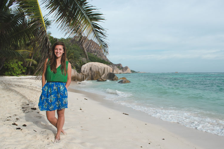 sychellen strand la digue tips zonsondergang gouden uur