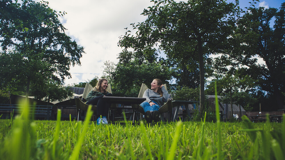 terras bij het kasteel voorschoten