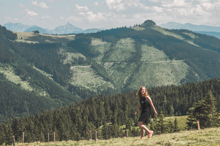 uitzicht tijdens mountainbike tour salzburgerland