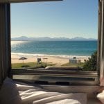 uitzicht vanuit bed trein garden route