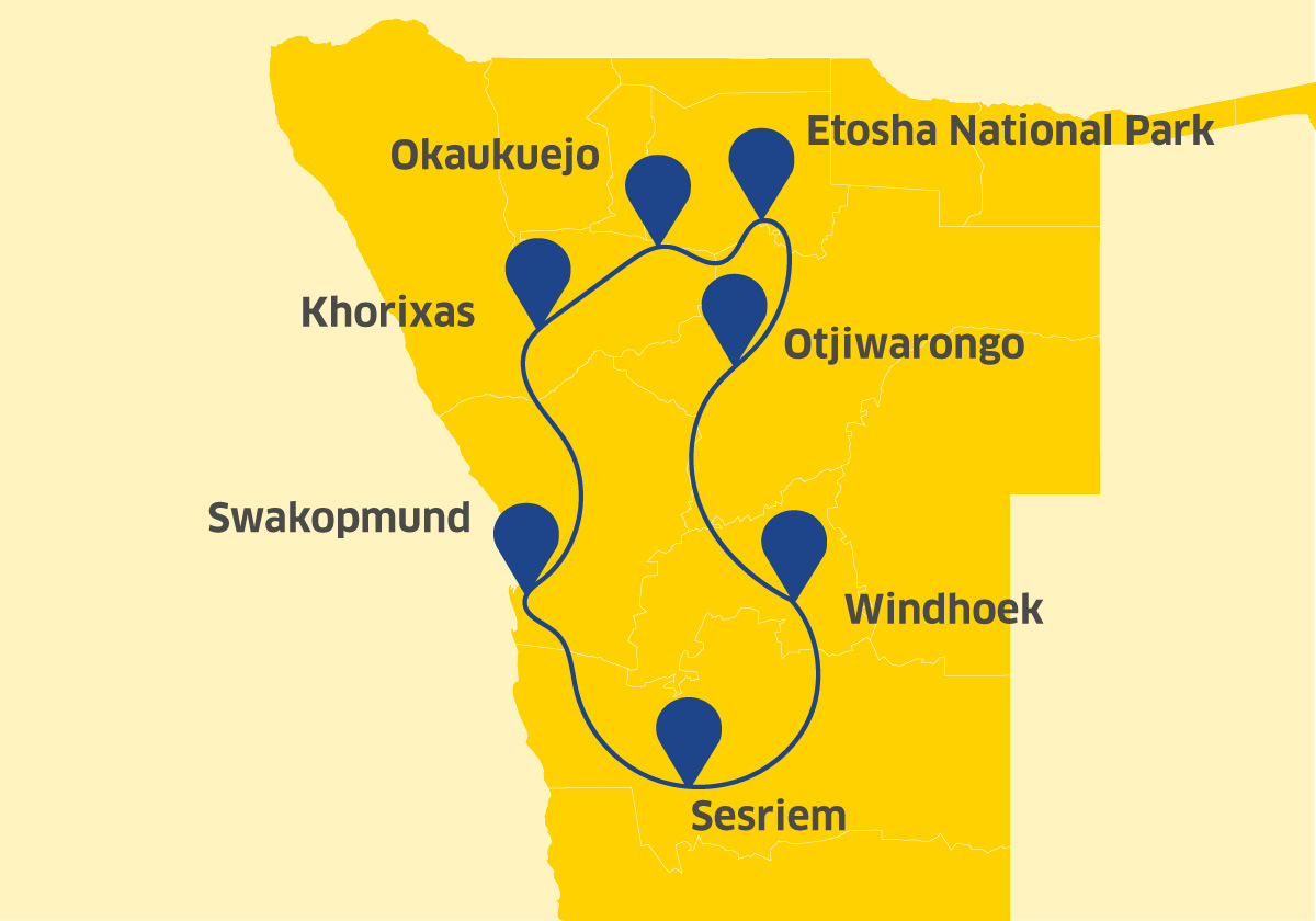 vakantie 2023 boeken 7. Namibië