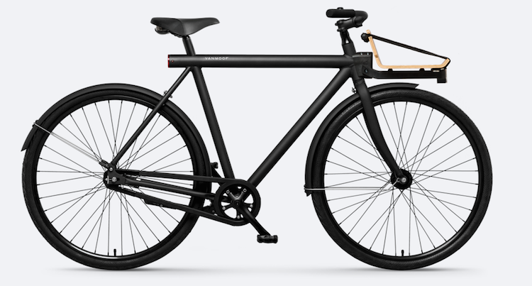 van moof trendy fiets zwart