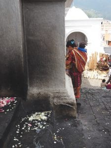 vanaf de kerk chichicastenango in guatemala