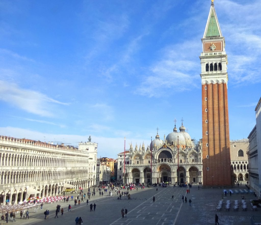 venetie in januari san marco plein