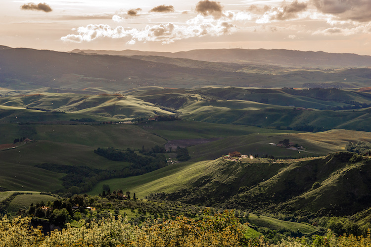 view Volterra in italie