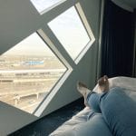 vliegtuigen kijken vanuit bed