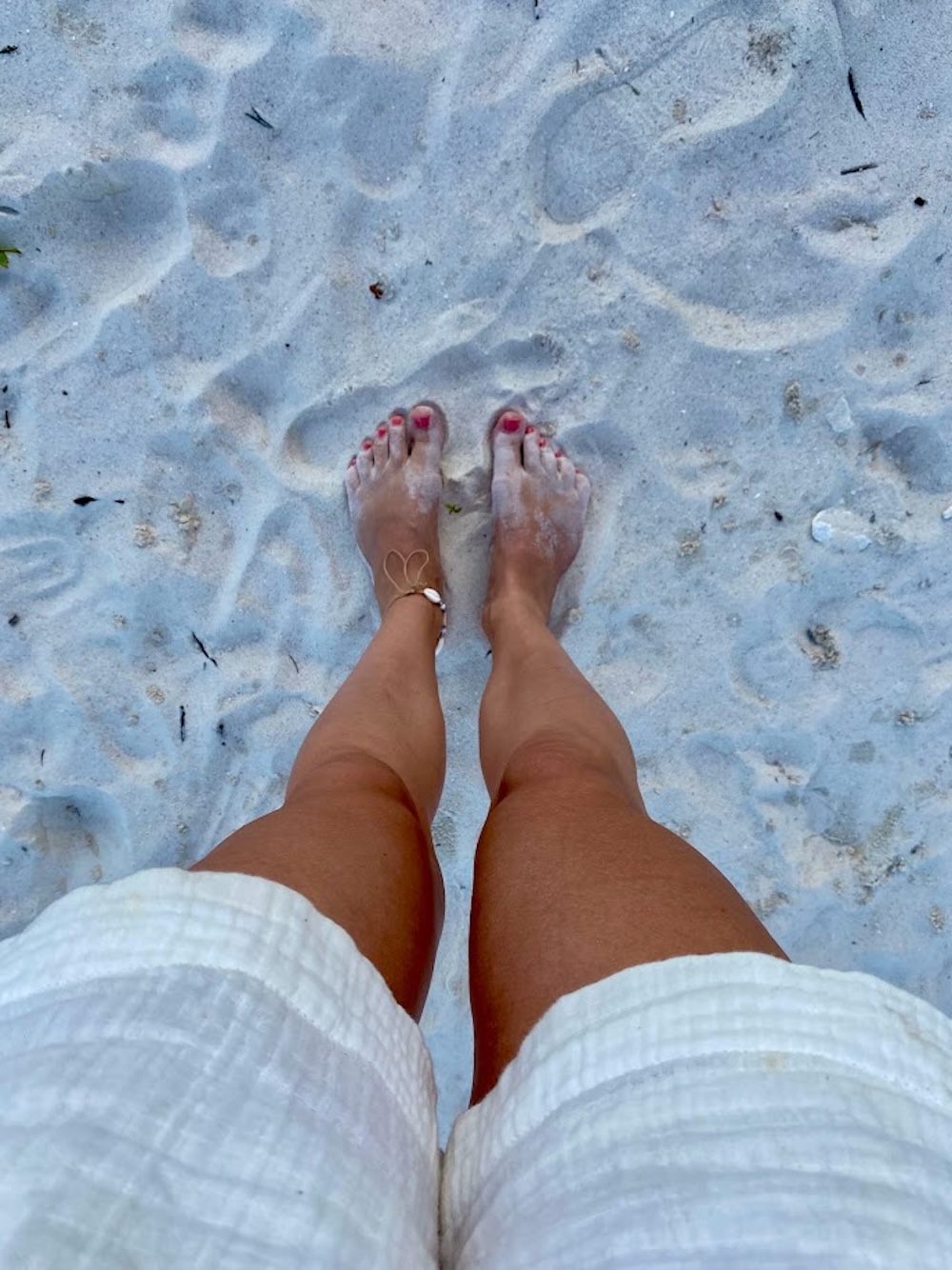 voeten in wit zand, Filipijnen stranden