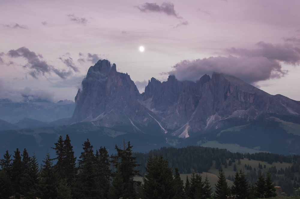 wandelen dolomieten avond Val Gardena