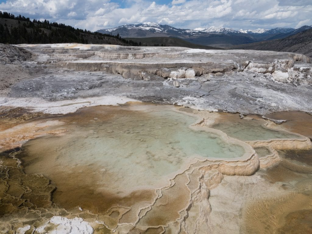 wat te doen in yellowstone Mammoth Hot Springs