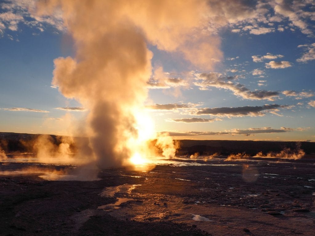 Wat te doen in yellowstone zonsondergang