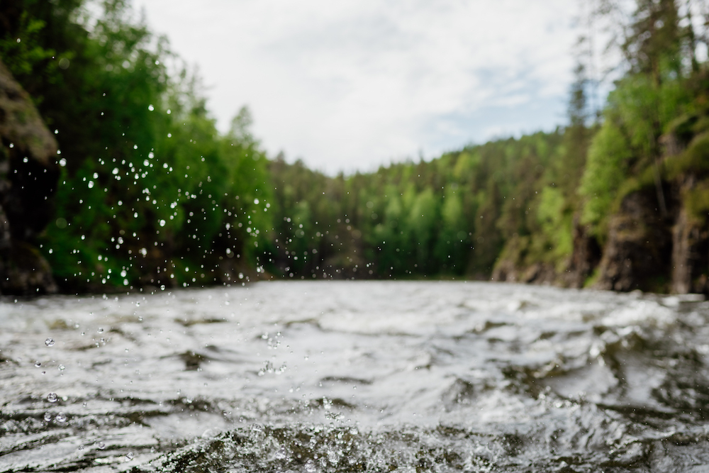 water spetters boottocht fins lapland