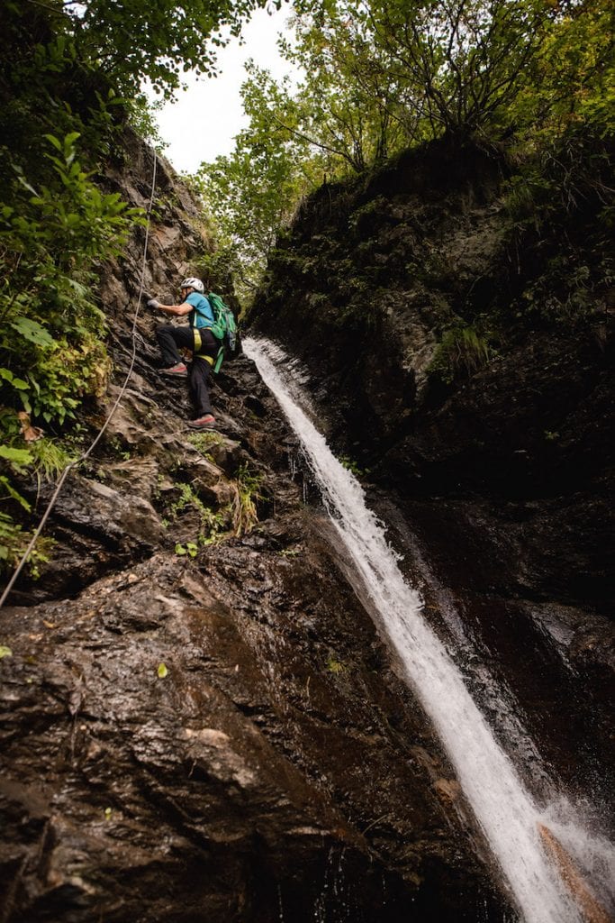 waterval tijdens wandelen in montafon oostenrijk