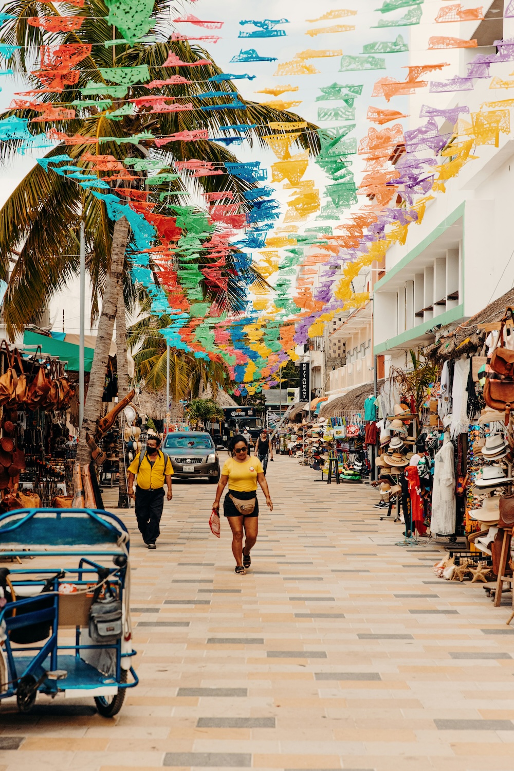 winkelstraatje playa del carmen