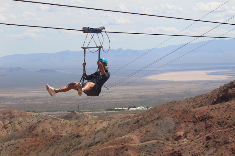 zip line las vegas omgeving