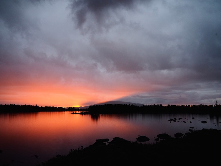 zomervakantie lapland zonsopkomst 02:00