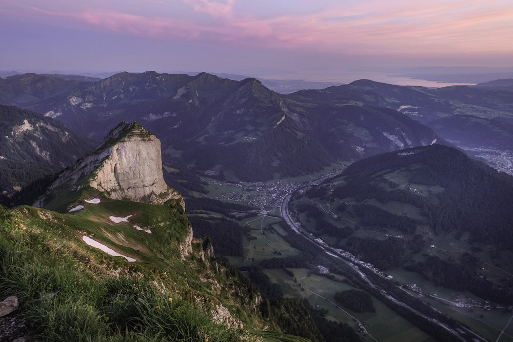 zonsondergang Kanisfluh oostenrijk