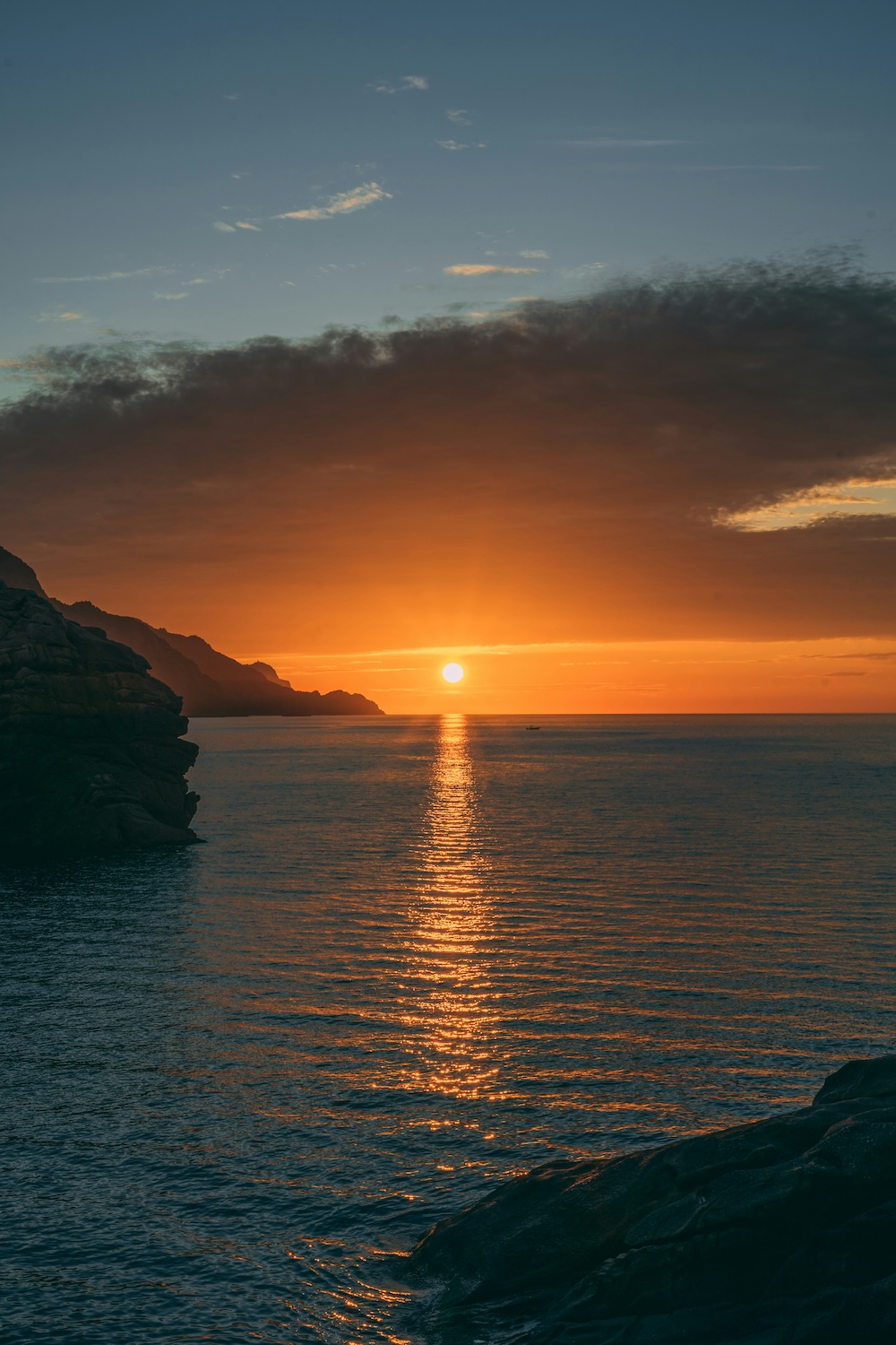 zonsondergang corsica